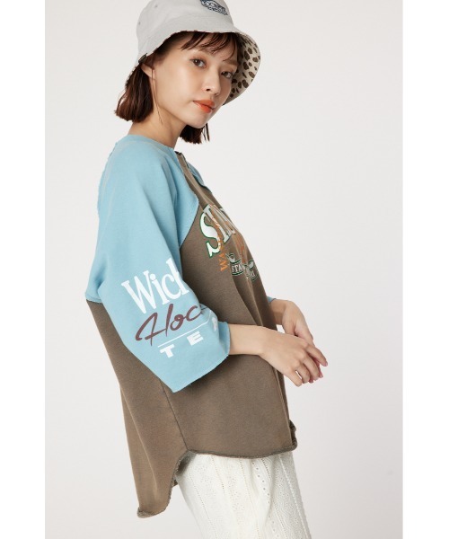 RODEO CROWNS WIDE BOWL(ロデオクラウンズワイドボウル)の「リメイクラグラントップス(スウェット・レディース・レディッシュグレー/ホワイト系その他/その他4・FREE)」の5枚目の写真