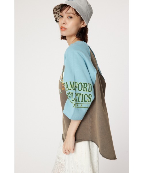 RODEO CROWNS WIDE BOWL(ロデオクラウンズワイドボウル)の「リメイクラグラントップス(スウェット・レディース・レディッシュグレー/ホワイト系その他/その他4・FREE)」の6枚目の写真