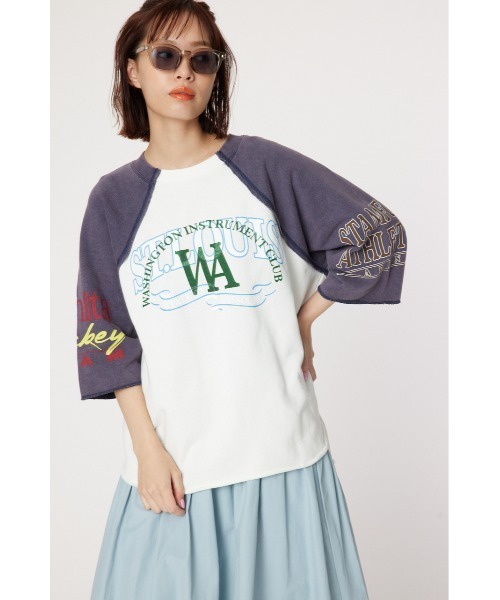 RODEO CROWNS WIDE BOWL(ロデオクラウンズワイドボウル)の「リメイクラグラントップス(スウェット・レディース・レディッシュグレー/ホワイト系その他/その他4・FREE)」の14枚目の写真