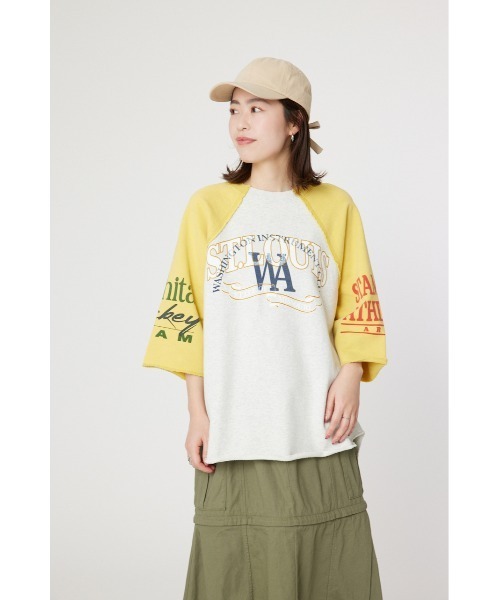 RODEO CROWNS WIDE BOWL(ロデオクラウンズワイドボウル)の「リメイクラグラントップス(スウェット・レディース・レディッシュグレー/ホワイト系その他/その他4・FREE)」の10枚目の写真