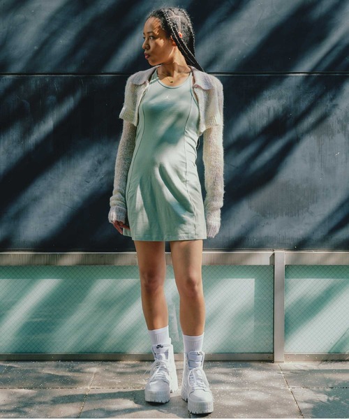 JORDAN BRAND（ジョーダンブランド）の「JORDAN BRAND AS W J SLIM KNIT DRESS / ジョーダン ブランド ウィメンズ ジョーダン スリム ニット ドレス / NIKE 【SP】（ワンピース・レディース・グリーン・L/S/M）」の2枚目の写真