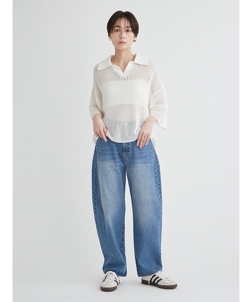 emmi コイルヤーンスキッパーメッシュニット emmi（エミ）の「コイルヤーンスキッパーメッシュニット（ニット