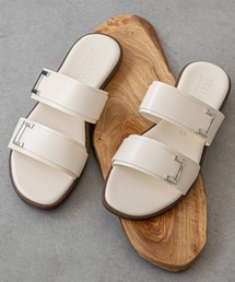 【ITALIAN SHOEMAKERS】ダブルベルトフラットサンダル(942310)