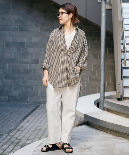 woadblue(ウォードブルー)の「【W by Woadblue / ダブリューバイウォードブルー】LOOSE TAPERED DENIM(デニムパンツ・レディース・ブルー/ホワイト・23/25/24)」の19枚目の写真