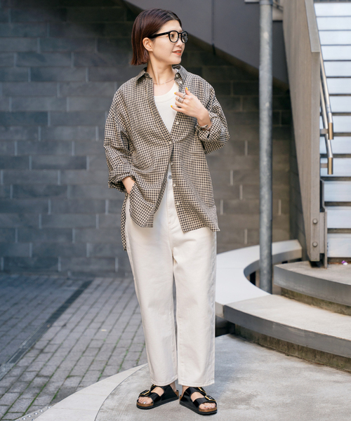 woadblue(ウォードブルー)の「【W by Woadblue / ダブリューバイウォードブルー】LOOSE TAPERED DENIM(デニムパンツ・レディース・ブルー/ホワイト・23/25/24)」の20枚目の写真