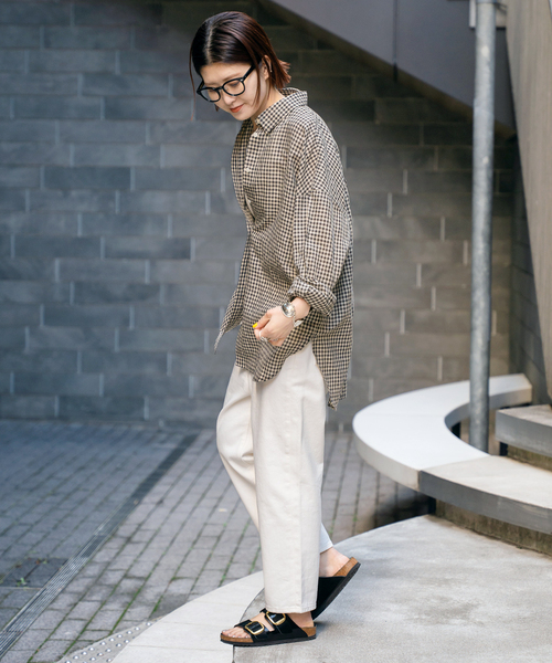 woadblue(ウォードブルー)の「【W by Woadblue / ダブリューバイウォードブルー】LOOSE TAPERED DENIM(デニムパンツ・レディース・ブルー/ホワイト・23/25/24)」の21枚目の写真