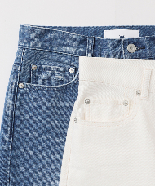 woadblue(ウォードブルー)の「【W by Woadblue / ダブリューバイウォードブルー】LOOSE TAPERED DENIM(デニムパンツ・レディース・ブルー/ホワイト・23/25/24)」の11枚目の写真