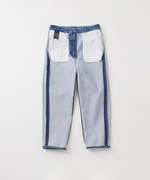 woadblue(ウォードブルー)の「【W by Woadblue / ダブリューバイウォードブルー】LOOSE TAPERED DENIM(デニムパンツ・レディース・ブルー/ホワイト・23/25/24)」の12枚目の写真
