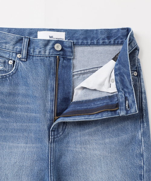 woadblue(ウォードブルー)の「【W by Woadblue / ダブリューバイウォードブルー】LOOSE TAPERED DENIM(デニムパンツ・レディース・ブルー/ホワイト・23/25/24)」の13枚目の写真