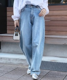 slattgir | 高身長　カーブデニムパンツ　丈長め・トールサイズ　Essenave(デニムパンツ)