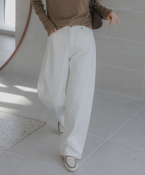 slattgir（スラットジール）の「高身長　カーブデニムパンツ　丈長め・トールサイズ　Essenave（デニムパンツ・レディース・ブルー/ネイビー/ブラック/ホワイト・84/80/76/73/70/67/64/104/96/88）」の12枚目の写真