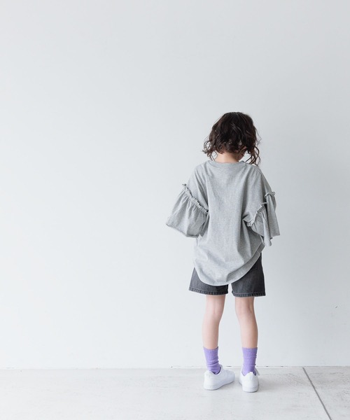 LOWRYS FARM(ローリーズファーム)の「SCORPIONSフリルTシャツ 116973(Tシャツ/カットソー・キッズ・チャコールグレー/グレー・110cm/120cm/130cm/140cm/150cm)」の11枚目の写真