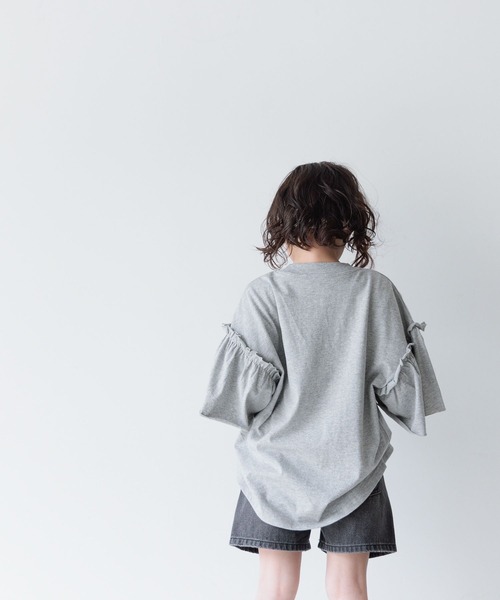 LOWRYS FARM(ローリーズファーム)の「SCORPIONSフリルTシャツ 116973(Tシャツ/カットソー・キッズ・チャコールグレー/グレー・110cm/120cm/130cm/140cm/150cm)」の14枚目の写真