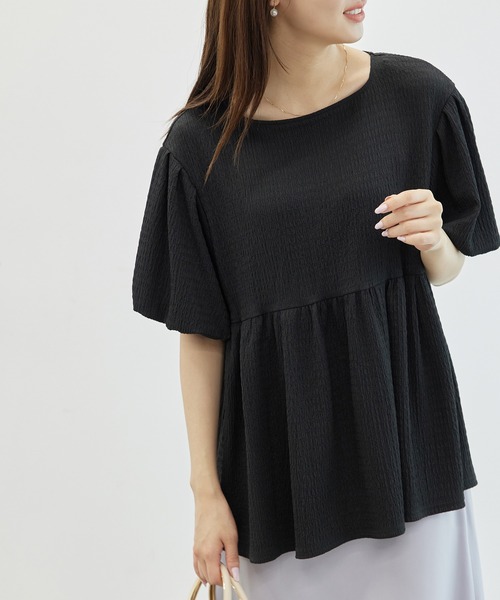 ROPE' PICNIC（ロペピクニック）の「バックファスナーブラウス（シャツ/ブラウス・レディース・ホワイト/ブラック・38）」の2枚目の写真