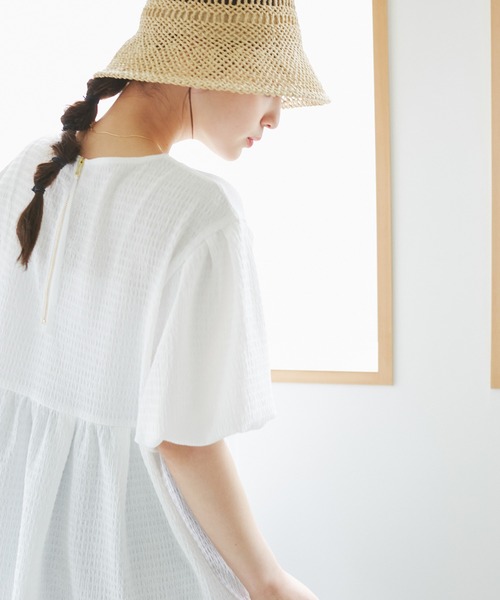 ROPE' PICNIC（ロペピクニック）の「バックファスナーブラウス（シャツ/ブラウス・レディース・ホワイト/ブラック・38）」の6枚目の写真