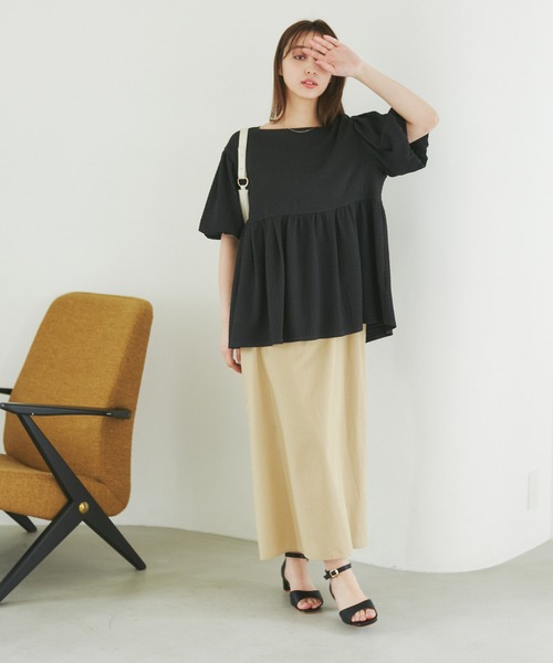 ROPE' PICNIC（ロペピクニック）の「バックファスナーブラウス（シャツ/ブラウス・レディース・ホワイト/ブラック・38）」の7枚目の写真