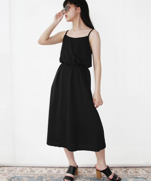 H.TOKYO(エイチトウキョウ)の「キャミソールワンピース(ワンピース・レディース・ブラック/ベージュ・SMALL/LARGE/MEDIUM)」の5枚目の写真