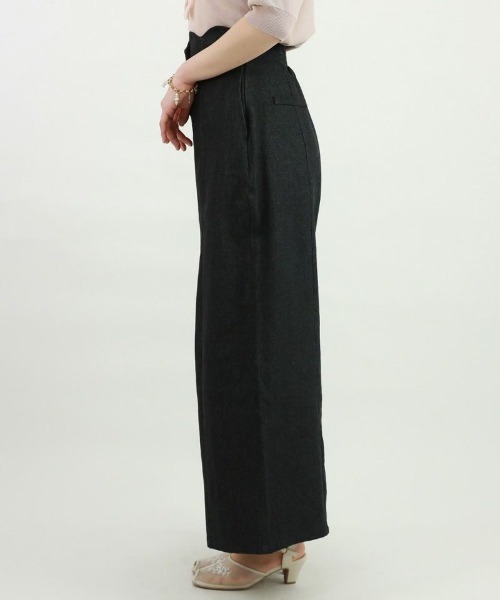 an another angelus（アンアナザーアンジェラス）の「ハイウエストスカラップワイドパンツ/ananotherangelus（その他パンツ・レディース・ブルーグリーン/ブラック・1/2）」の21枚目の写真