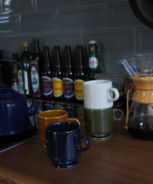 GEORGE'S(ジョージズ)の「Smith 脚付きスタッキング マグ(グラス/マグカップ/タンブラー・レディース・アイボリー/ブラウン・FREE)」の6枚目の写真