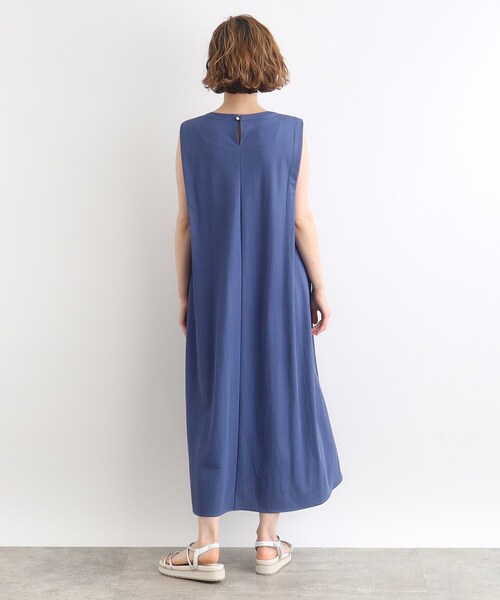 Jun & Ropé【UV】【接触冷感】タック使いリボンモックワンピース Jun & Ropé【UV】【接触冷感】タック使いリボンモックワンピース