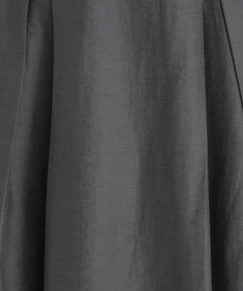 index（インデックス）の「◆シャンブレータックフレアスカート【洗濯機洗い可】（スカート・レディース・チャコールグレー/ダークグリーン/パープル・40/38/36/34/42）」の9枚目の写真