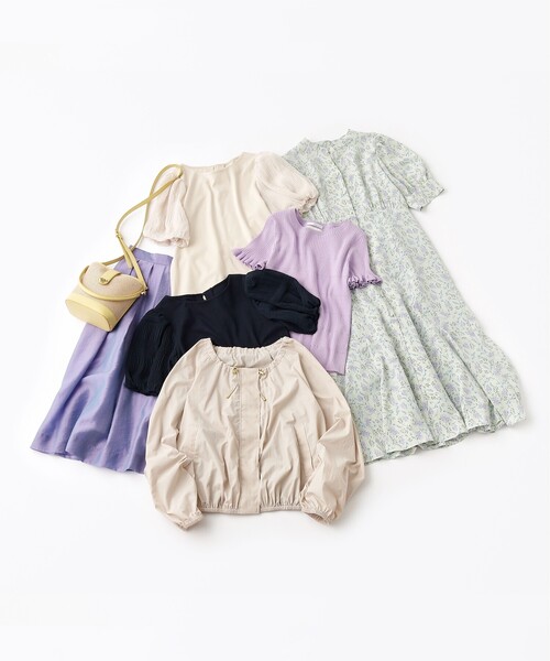 index(インデックス)の「◆シャンブレータックフレアスカート【洗濯機洗い可】(スカート・レディース・チャコールグレー/ダークグリーン/パープル・40/38/36/34/42)」の14枚目の写真