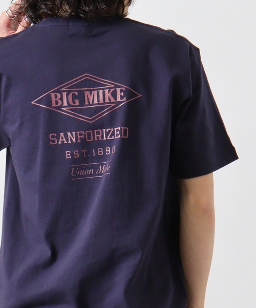 BIG MIKE(ビッグマイク)の「BIGMIKE Tシャツ 半袖(Tシャツ/カットソー・メンズ・ホワイト系その他/ネイビー/ブラック/ブラック系その他/ホワイト・XL/M/L)」の5枚目の写真