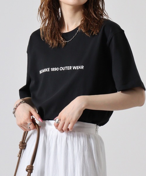 BIG MIKE(ビッグマイク)の「BIGMIKE Tシャツ 半袖(Tシャツ/カットソー・メンズ・ホワイト系その他/ネイビー/ブラック/ブラック系その他/ホワイト・XL/M/L)」の3枚目の写真