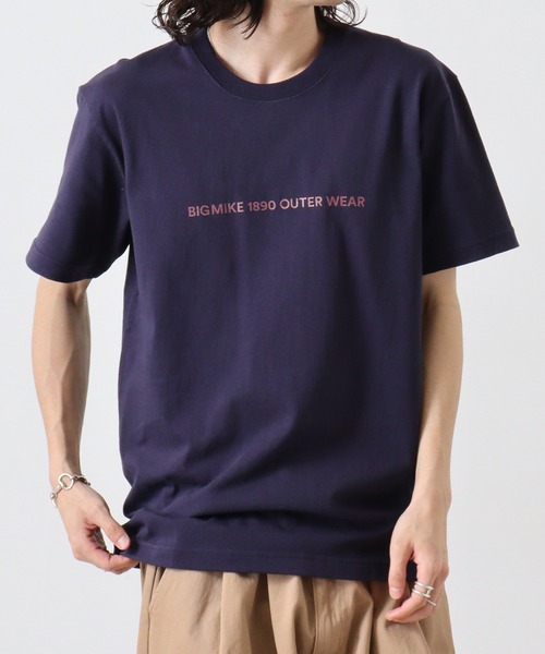 BIG MIKE(ビッグマイク)の「BIGMIKE Tシャツ 半袖(Tシャツ/カットソー・メンズ・ホワイト系その他/ネイビー/ブラック/ブラック系その他/ホワイト・XL/M/L)」の12枚目の写真