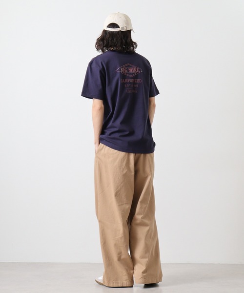 BIG MIKE(ビッグマイク)の「BIGMIKE Tシャツ 半袖(Tシャツ/カットソー・メンズ・ホワイト系その他/ネイビー/ブラック/ブラック系その他/ホワイト・XL/M/L)」の18枚目の写真