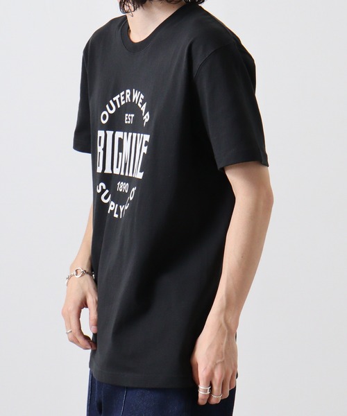 BIG MIKE(ビッグマイク)の「BIGMIKE Tシャツ 半袖(Tシャツ/カットソー・メンズ・ホワイト系その他/ネイビー/ブラック/ブラック系その他/ホワイト・XL/M/L)」の7枚目の写真