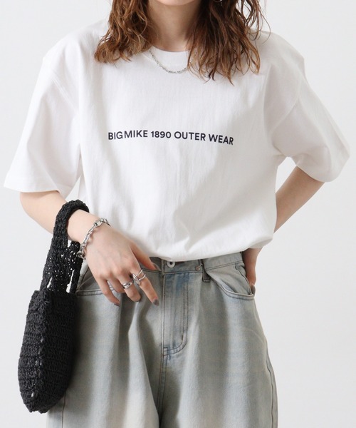 BIG MIKE(ビッグマイク)の「BIGMIKE Tシャツ 半袖(Tシャツ/カットソー・メンズ・ホワイト系その他/ネイビー/ブラック/ブラック系その他/ホワイト・XL/M/L)」の19枚目の写真