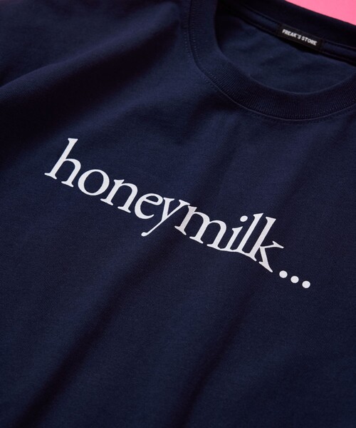 FREAK'S STORE(フリークスストア)の「限定展開 キッズ ロゴプリント クルーネック Tシャツ / KIDS honeymilk(Tシャツ/カットソー・キッズ・ホワイト/チャコールグレー/ネイビー/グレー・140/150/120/130)」の11枚目の写真