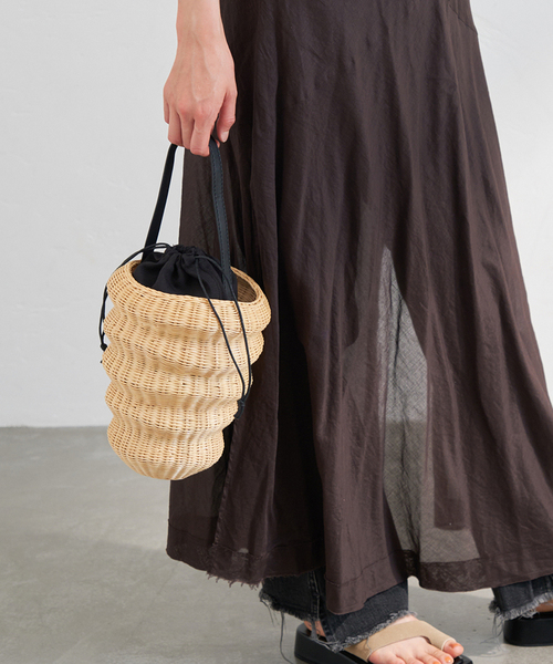 LE TALON(ルタロン)の「odds / オッズ BAUM WIKKER バッグ(かごバッグ・レディース・ベージュ・FREE)」の1枚目の写真