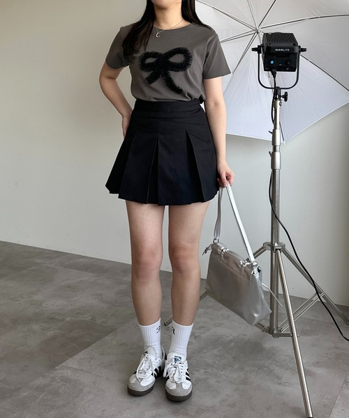 apres jour mignon(アプレジュールミニョン)の「【apres jour mignon SOIE】チュールモチーフフリルT【ZOZOTOWN限定アイテム】(Tシャツ/カットソー・レディース・ネイビー/ブラック/チャコールグレー/ブラック系その他・X-LARGE/フリー)」の16枚目の写真