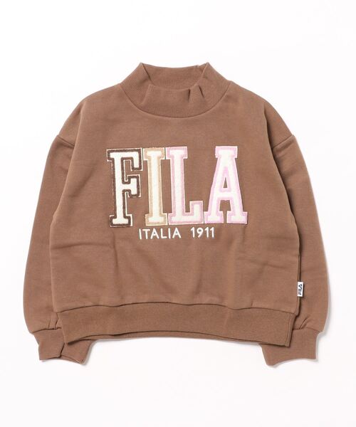 FILA(フィラ)の「FILA/フィラ スウェットクルー(スウェット・キッズ・ミント/ブラウン・130/140/150/160)」の2枚目の写真