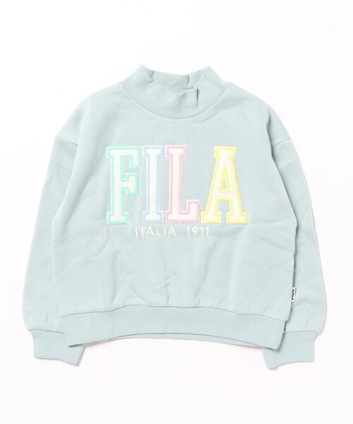 FILA(フィラ)の「FILA/フィラ スウェットクルー(スウェット・キッズ・ミント/ブラウン・130/140/150/160)」の1枚目の写真