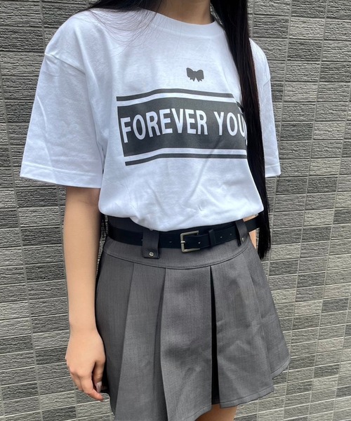 fiere（フィエール）の「ガーリーなリボン付き英字Tシャツ（Tシャツ/カットソー・レディース・ホワイト・M/L）」の8枚目の写真