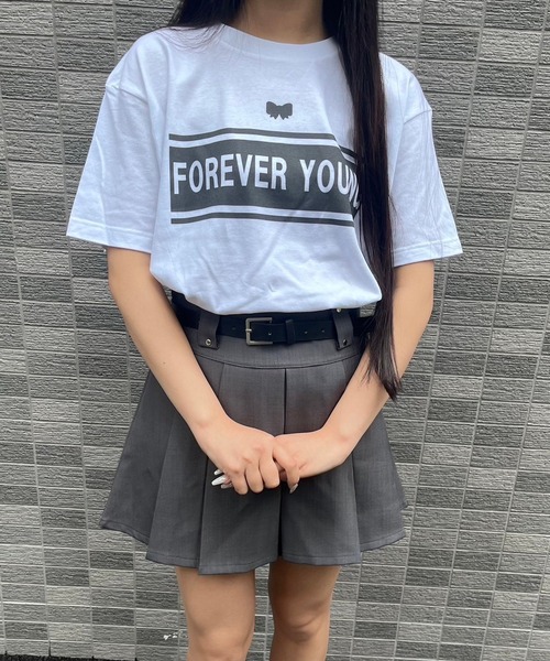 fiere（フィエール）の「ガーリーなリボン付き英字Tシャツ（Tシャツ/カットソー・レディース・ホワイト・M/L）」の11枚目の写真