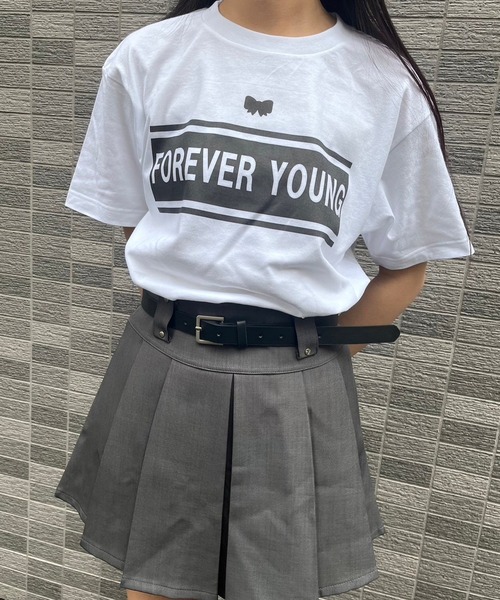 fiere（フィエール）の「ガーリーなリボン付き英字Tシャツ（Tシャツ/カットソー・レディース・ホワイト・M/L）」の5枚目の写真