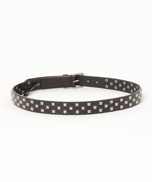 ほ様　スタッズベルト 666 Studded Gear スタッデッドギア 2連ピラミッドスタッズ