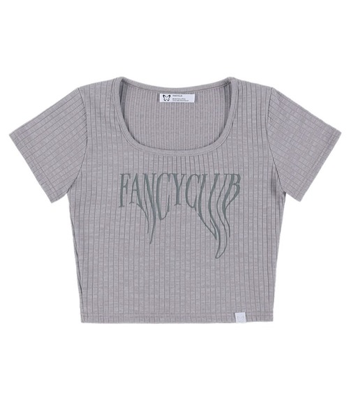 FANCY CLUB（ファンシークラブ）の「NASTY FANCY CLUB／TYPO UネックT（Tシャツ/カットソー・レディース・ブラック/アイボリー/グレー・FREE）」の10枚目の写真