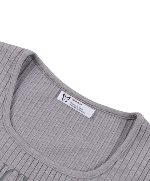 FANCY CLUB（ファンシークラブ）の「NASTY FANCY CLUB／TYPO UネックT（Tシャツ/カットソー・レディース・ブラック/アイボリー/グレー・FREE）」の12枚目の写真