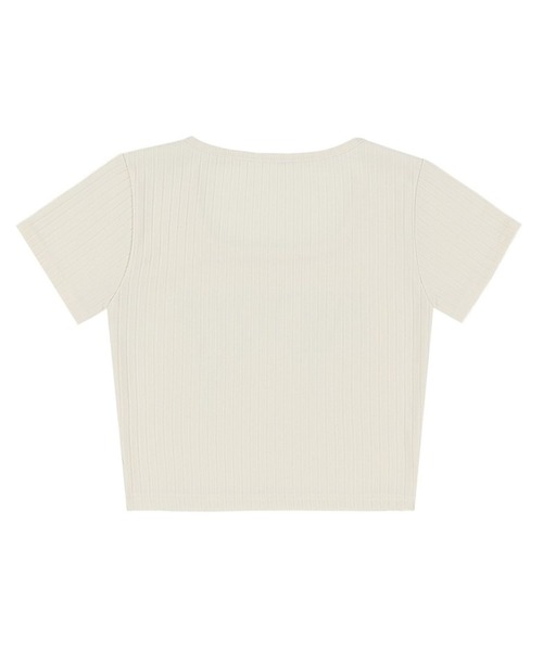 FANCY CLUB（ファンシークラブ）の「NASTY FANCY CLUB／TYPO UネックT（Tシャツ/カットソー・レディース・ブラック/アイボリー/グレー・FREE）」の5枚目の写真