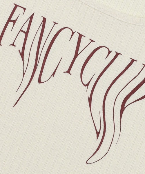 FANCY CLUB（ファンシークラブ）の「NASTY FANCY CLUB／TYPO UネックT（Tシャツ/カットソー・レディース・ブラック/アイボリー/グレー・FREE）」の7枚目の写真