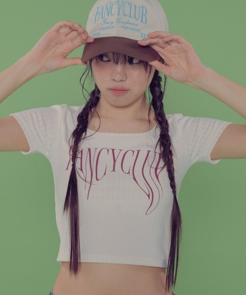 FANCY CLUB（ファンシークラブ）の「NASTY FANCY CLUB／TYPO UネックT（Tシャツ/カットソー・レディース・ブラック/アイボリー/グレー・FREE）」の16枚目の写真