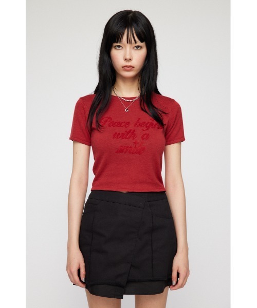 LAGUA GEM（ラグアジェム）の「EMBROIDERY HIGH GAUGE ニット（T