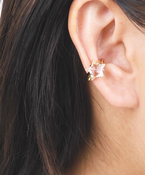 gargle（ガーグル）の「gargle ガーグル：宇宙シリーズ　一番星　イヤーカフ（イヤーカフ・レディース・ゴールド/ブルー・FREE）」の12枚目の写真