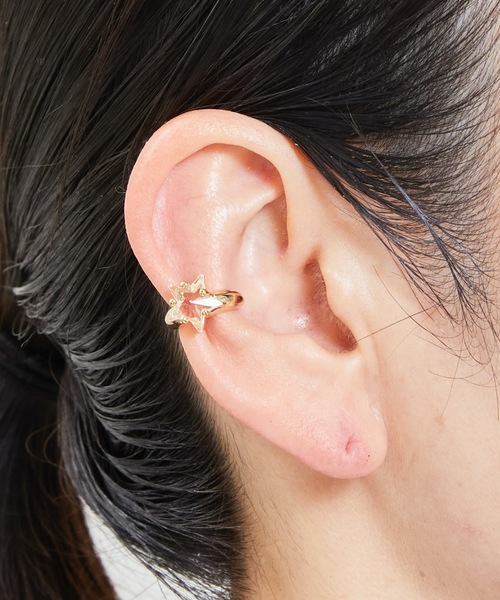 gargle（ガーグル）の「gargle ガーグル：宇宙シリーズ　一番星　イヤーカフ（イヤーカフ・レディース・ゴールド/ブルー・FREE）」の4枚目の写真