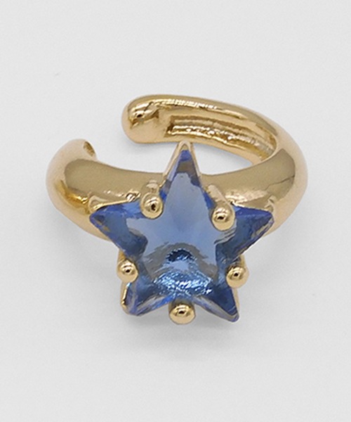 gargle（ガーグル）の「gargle ガーグル：宇宙シリーズ　一番星　イヤーカフ（イヤーカフ・レディース・ゴールド/ブルー・FREE）」の10枚目の写真